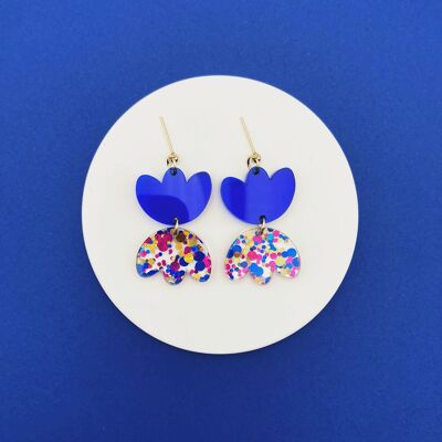 Rosette earrings