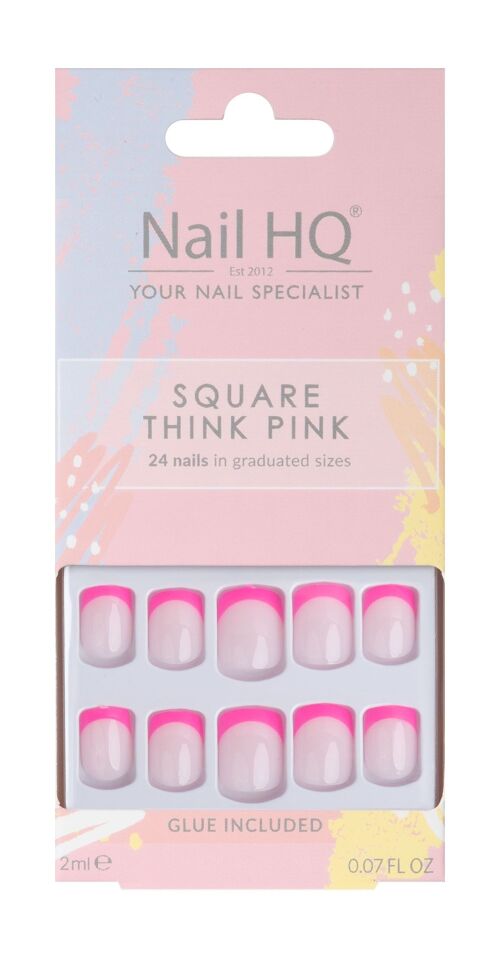 Nail HQ Square Think Pink Nails