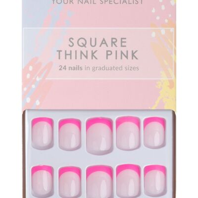 Ongles HQ Square Think Pink Nails