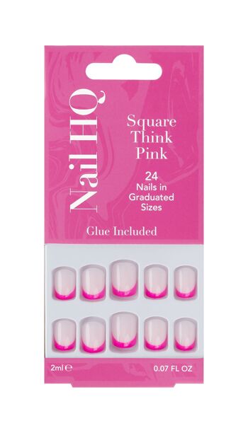 Ongles HQ Square Think Pink Nails 1