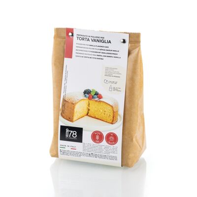 SIN GLUTEN - Preparado en Polvo para TARTA DE VAINILLA - 400g