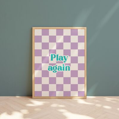 Affiche Play again A3