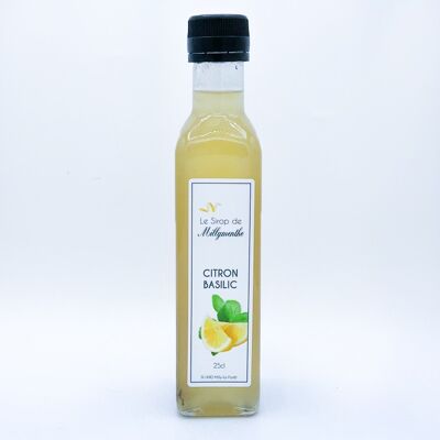 Lemon-basil syrup