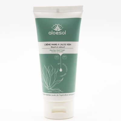 Hand cream with organic Aloe Vera