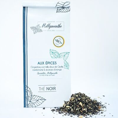 Organic black tea with spices