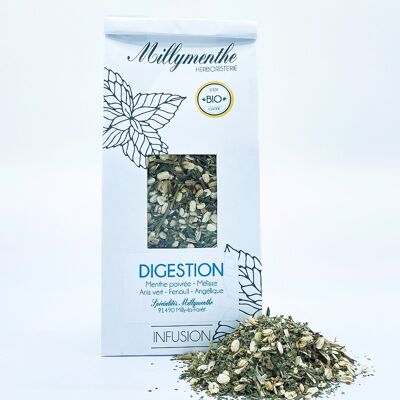 Té de hierbas de digestión orgánica