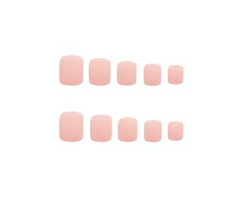 Invogue Ongles carrés rose pastel mat (24 pièces) 3