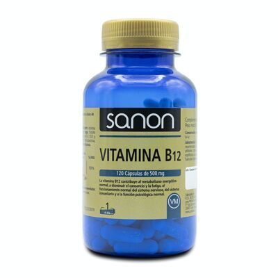 SANON Vitamina B12 120 cápsulas de 500 mg