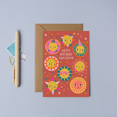 Party Sunshine | Birthday Card | Kid's Birthday Card