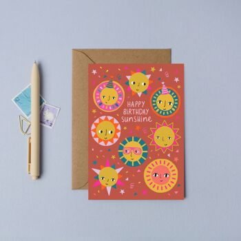 Soleil de fête | Carte d'anniversaire | Carte d'anniversaire pour enfant 1