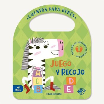 Je joue et ramasse : Livres pour enfants pour bébés en carton, en espagnol, interactifs, avec un rabat et une poignée / surmonter les premiers défis, apprendre à ramasser des jouets après avoir joué 1