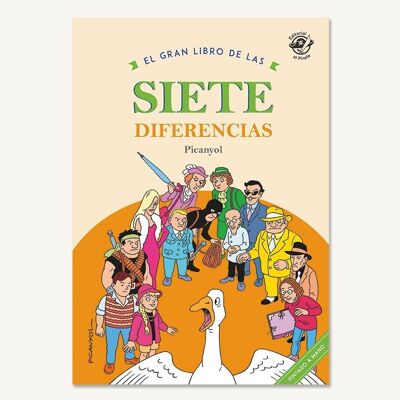 Le grand livre jeu des sept différences : Livres pour enfants en espagnol pour chercher et trouver les différences / humour, détails, pour toute la famille / histoire mystérieuse, diversité / améliorer la concentration