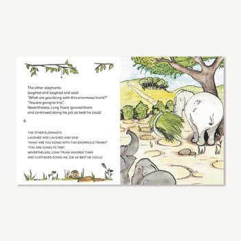 Long Trunk : Livres en anglais pour apprendre à lire / Histoires avec des valeurs, le respect, l'égalité, la différence, l'acceptation / En majuscules (bâton) et en caractères d'imprimerie 3