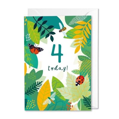 Buzz and Flutter Age 4 card