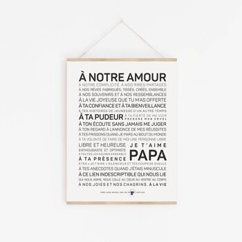 Affiche Papa - A3