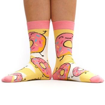 Chaussettes Donut Fraise (Taille 41-45) 2