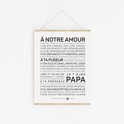 A4 Papa poster