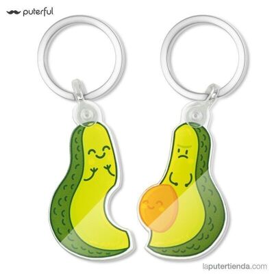 Schlüsselanhänger-Set - Avocado