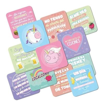 Pack 12 sous-verres Puterful