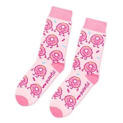 Chaussettes Donut Fraise (Taille 35-40)