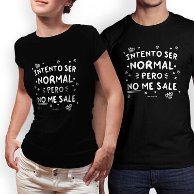 T-shirt minimale - Cerco di essere normale