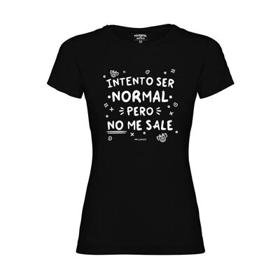 Camiseta Minimal - Intento ser normal [#1041015 var] (CHICA)(XL)
