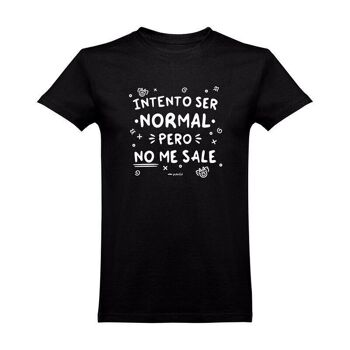 T-shirt minimal - J'essaie d'être normal [#1041015 var] (UNISEXE)(XL)