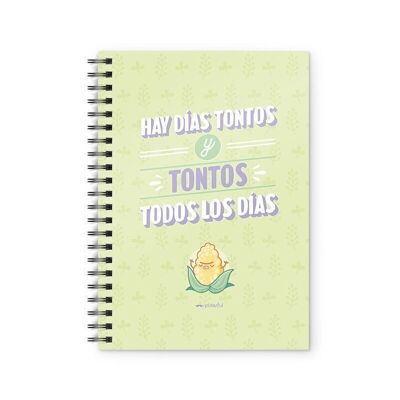 Notebook - There are silly days - Green