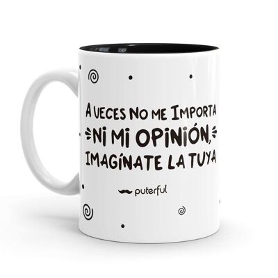 Minimal Mug - Sometimes I don't even care about my opinion