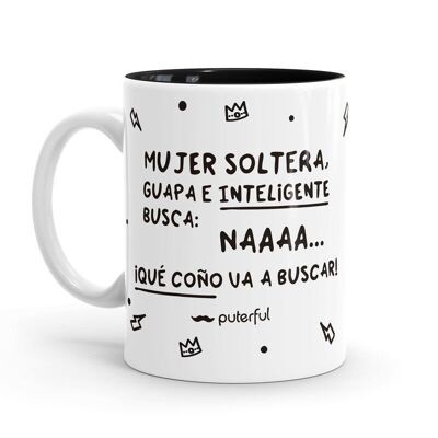 Taza Minimal - Mujer soltera