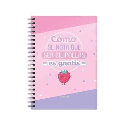 Notizbuch - Wie man ein Arschloch erkennen kann - Pink