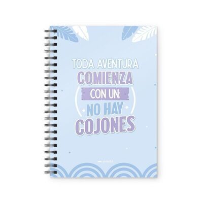 Cuaderno - Toda aventura comienza - Azul