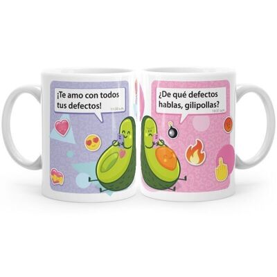 Set de mugs - Je t'aime - Avocat