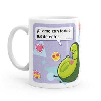 Set de mugs - Je t'aime - Avocat 3