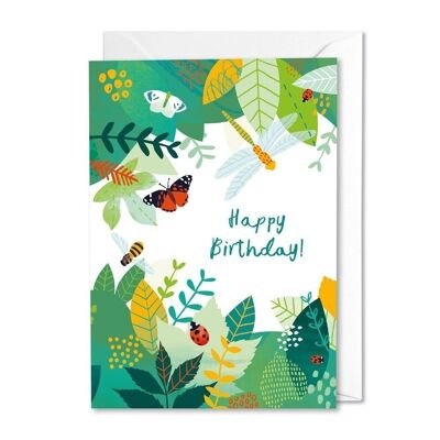 Carte joyeux anniversaire Buzz et Flutter
