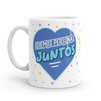 Mug - Détestons les gens ensemble (bleu)