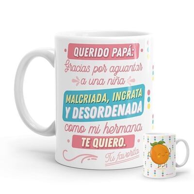 Mug - Dad, thanks for putting up with it [#1029388 var] (Dad - Sister)