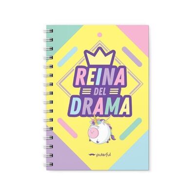 Cuaderno - Reina del drama - Burricornio