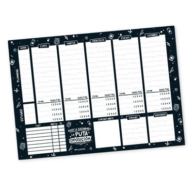 A4 weekly planner - Opposition
