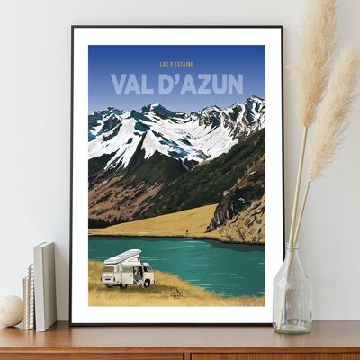 Val d'Azun Estaing-Plakat