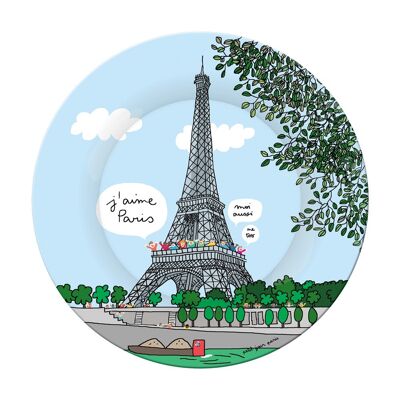 DESSERTTELLER PARIS EIFFELTURM ''SEINE'' Ø 20cm