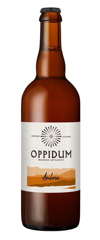 Bière ambrée Oppidum 75cl 1