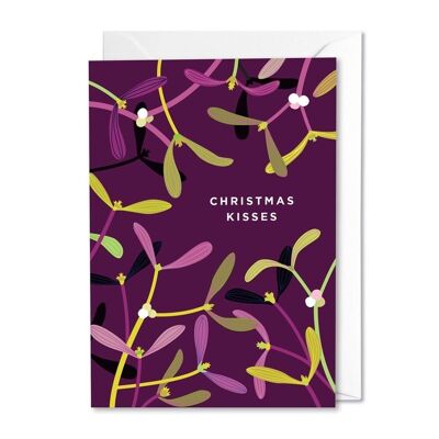 Mistletoe Christmas card with recipe