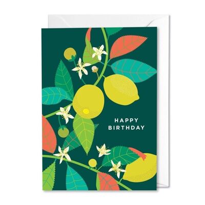 Lemon Birthday card with recipe