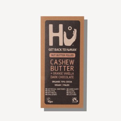 Hu Cashew Butter + Orange Vanilla Dark Chocolate Bar