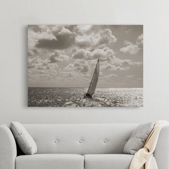 Peinture avec photographie de voilier, impression sur toile: Pangea Images, Sailing 1