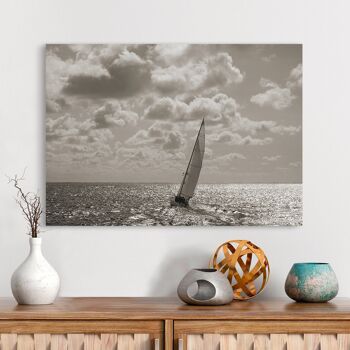 Peinture avec photographie de voilier, impression sur toile: Pangea Images, Sailing 3