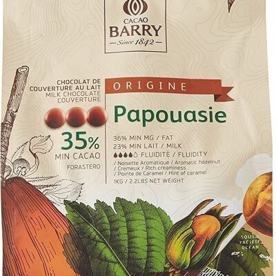 CACAO BARRY 35% Min Cacao Chocolate Papúa Pistolas 1 kg