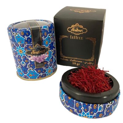 SAFFRON FILAMENTS CATEGORY 1 - 10G METAL BOX