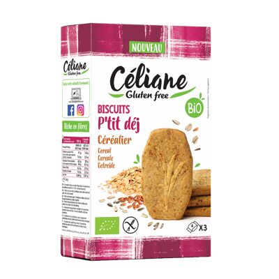 Céliane gluten-free cereal breakfast biscuit
